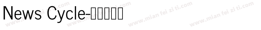 News Cycle字体转换
